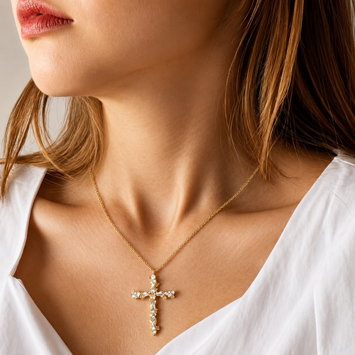 Celeste Cross Necklace