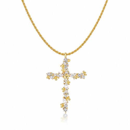 Celeste Cross Necklace