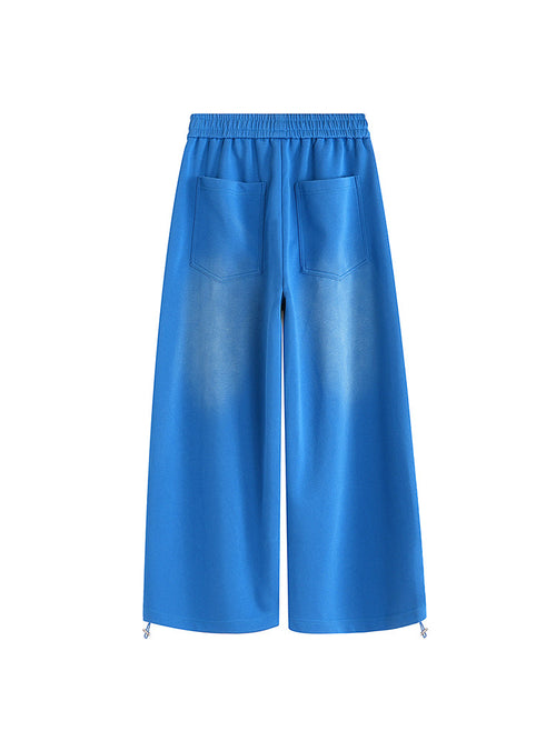 Distressed Baggy Barrel Sweatpants