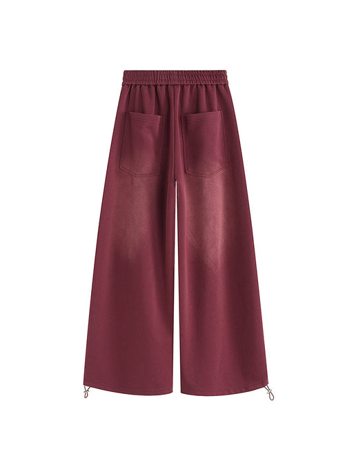Distressed Baggy Barrel Sweatpants